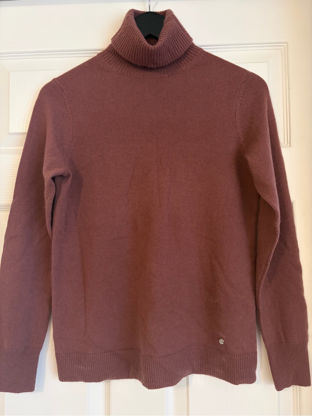 Massimo Dutti 100% Cashmere Turtleneck Sweater in Dusty Rose